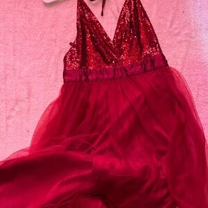 SHEIN sparkly red dress